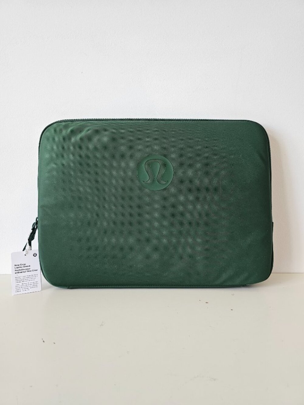NWT LULULEMON IVYG/WKKI Green Khaki New Crew Laptop Sleeve Zippered One Size OS - Picture 3 of 11